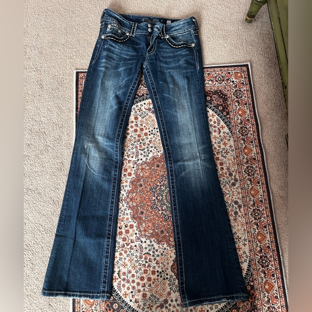 Miss Me Dark Blue Flare Jeans